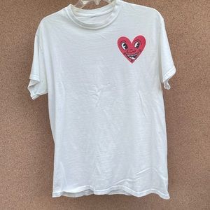 Keith Harring Heart Graphic Tee